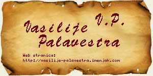 Vasilije Palavestra vizit kartica